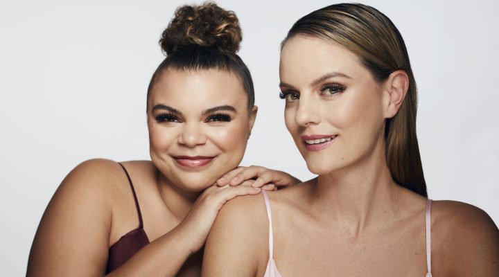 Two models with lash extensions