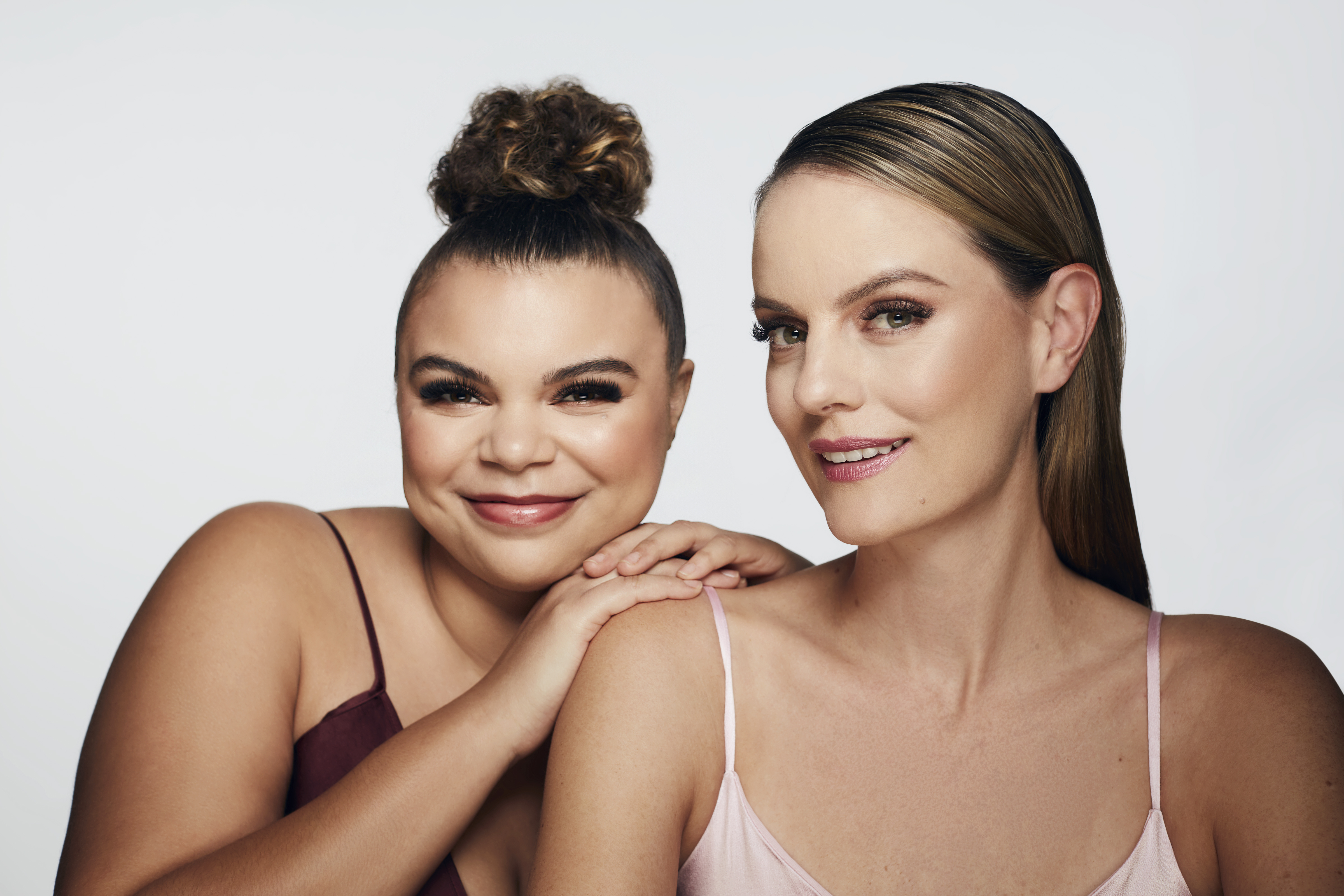 Two models with lash extensions