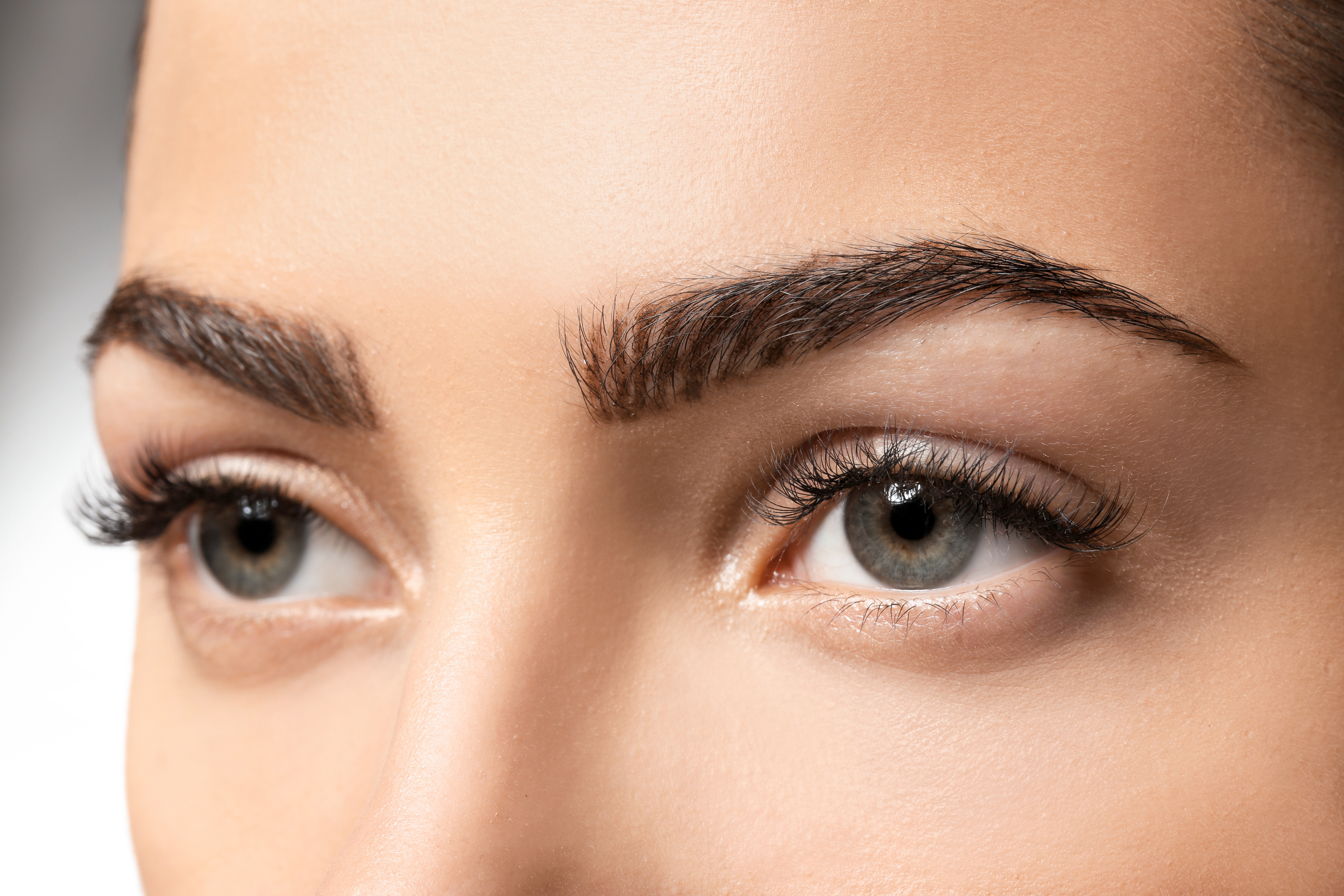 Close up of woman’s eyes and brows